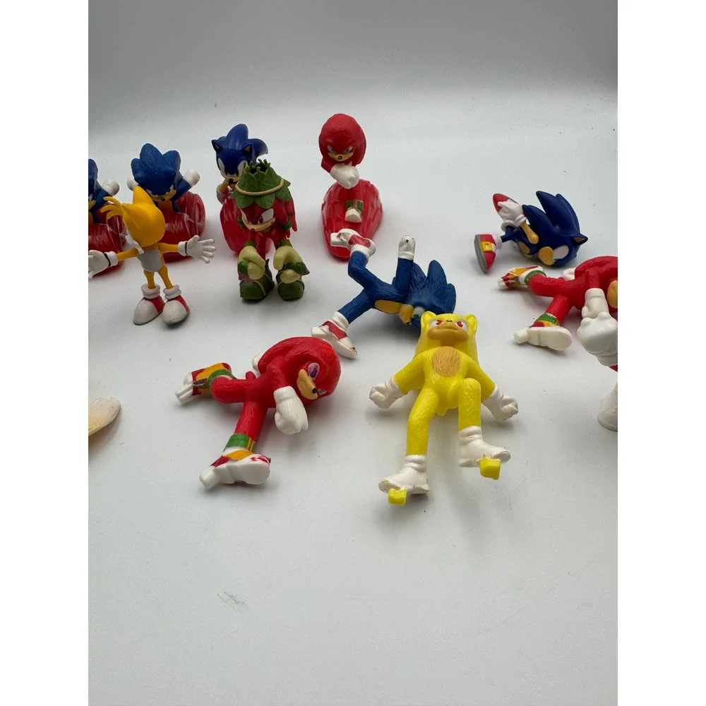 Sonic‎ the Hedgehog Figure Lot Jakks Pacific McDonald's 2021 Tails Knuckles SEGA